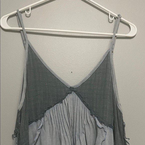 NEW POL Blue Ruffled Tunic Dress - Picture 2 of 5